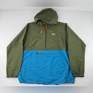 L L Bean Women’s Packable Nylon Outer Shell 1/2 zip Jacket